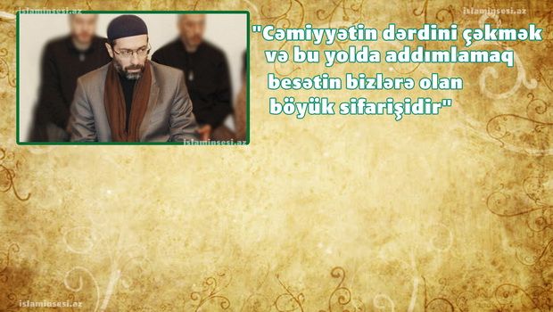 АИП лидери Мөвсүм Сәмәдов Мәбәс Бајрамы мүнасибәтилә халгымызы тәбрик едиб